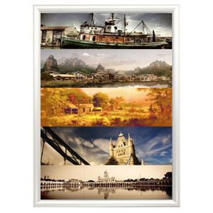 Picture of A1 Tamper Resistant Poster Frames In Silver 32mm